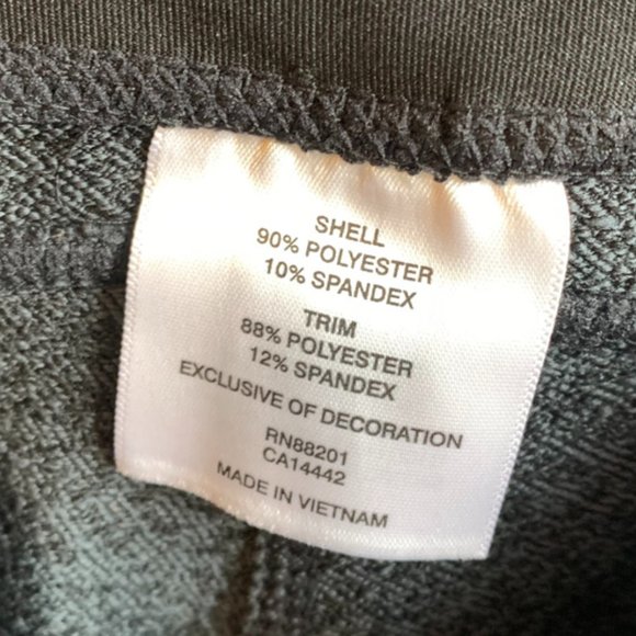 Mondetta Dark Gray Textured Pattern Cropped Leggings - Picture 4 of 8